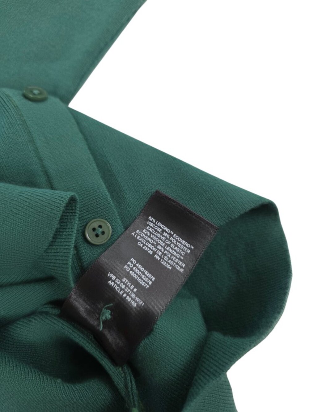 Aritzia Sunday Best Ralph Dress, Mini Knit Button Down Polo, Green, Size XS - Picture 6 of 7